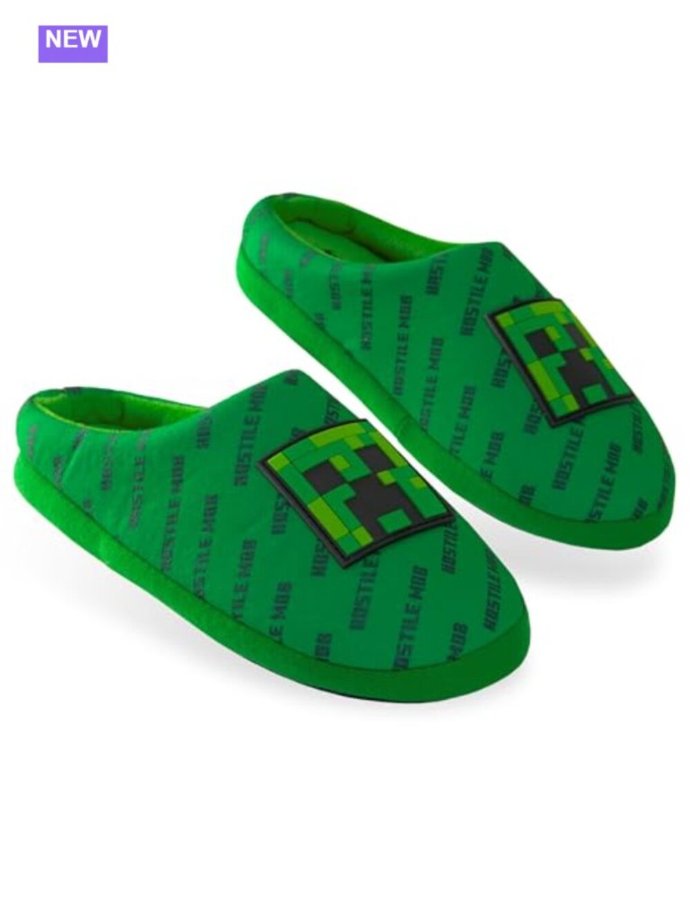 Minecraft Creeper Slippers Cozy Indoor House Shoes for Boys